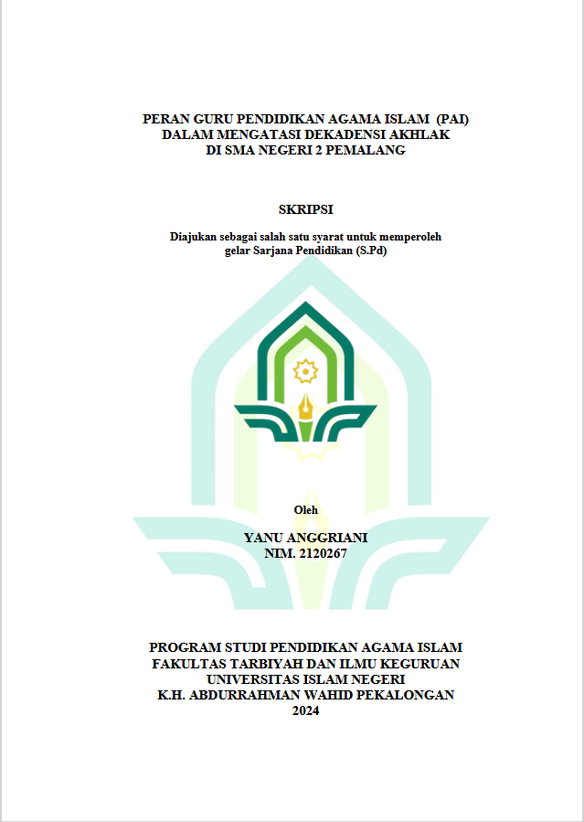 Peran Guru Pendidikan Agama Islam (PAI) Dalam Mengatasi Dekadensi Akhlak Di SMA Negeri 2 Pemalang