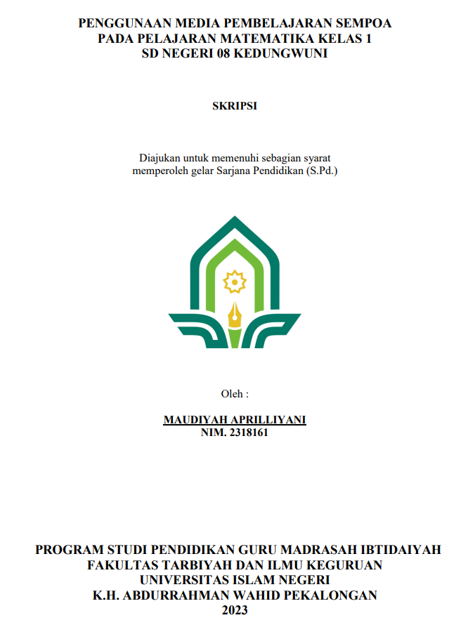 Penggunaan Media Pembelajaran Sempoa Pada Pelajaran Matematika Kelas 1 SD Negeri 08 Kedungwuni