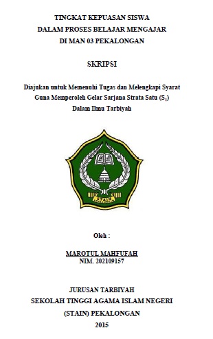 Tingkat Kepuasan Siswa Dalam Proses Belajar Mengajar di MAN 03 Pekalongan