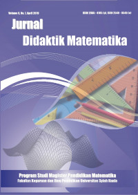 Jurnal: Didaktik Matematika Volume 6 nomor 1 2019